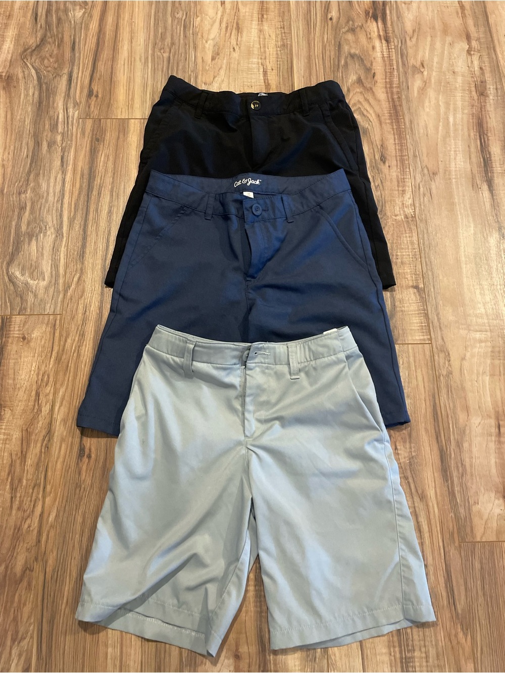 4x Kids Bundle Shorts in Black, Navy & Light Gray